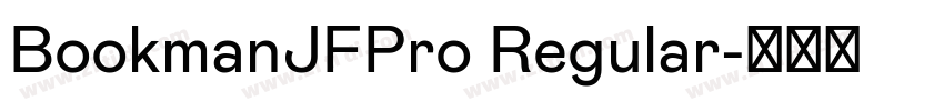 BookmanJFPro Regular字体转换
